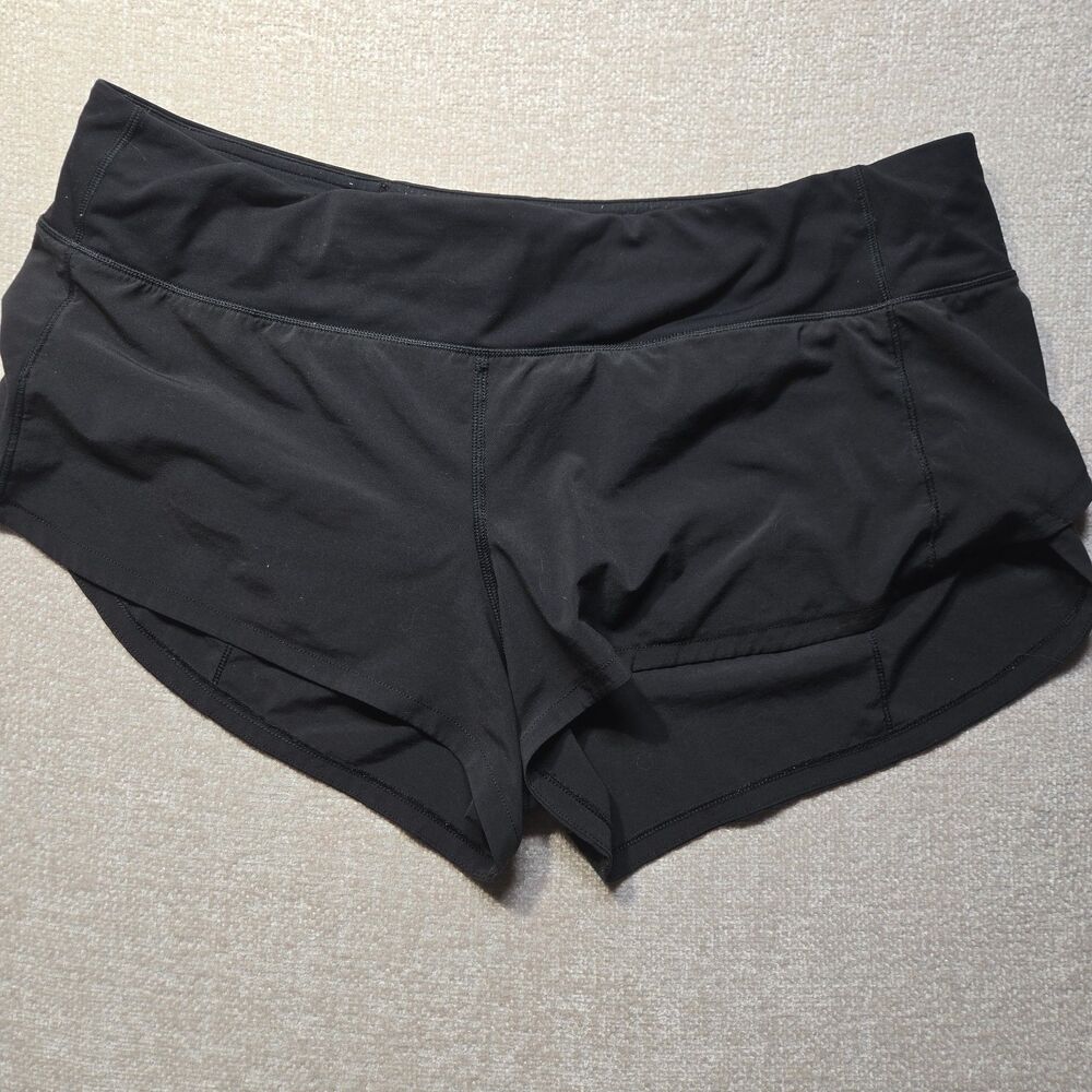 Lululemon Speed up Low-Rise Lined Short 2.5 Black Size 10